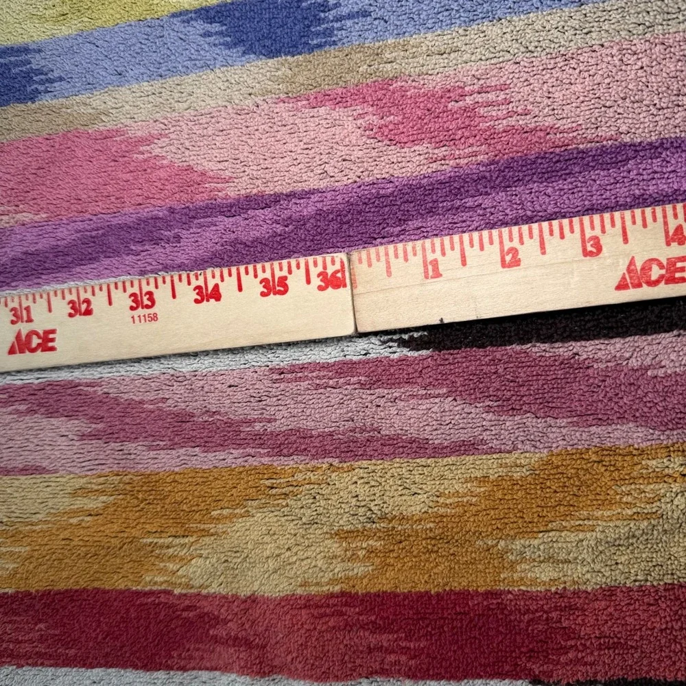 Missoni Home Bath Towel 37x54 Multicolor Yari Ikat‎ Zigzag Cotton Design Italy